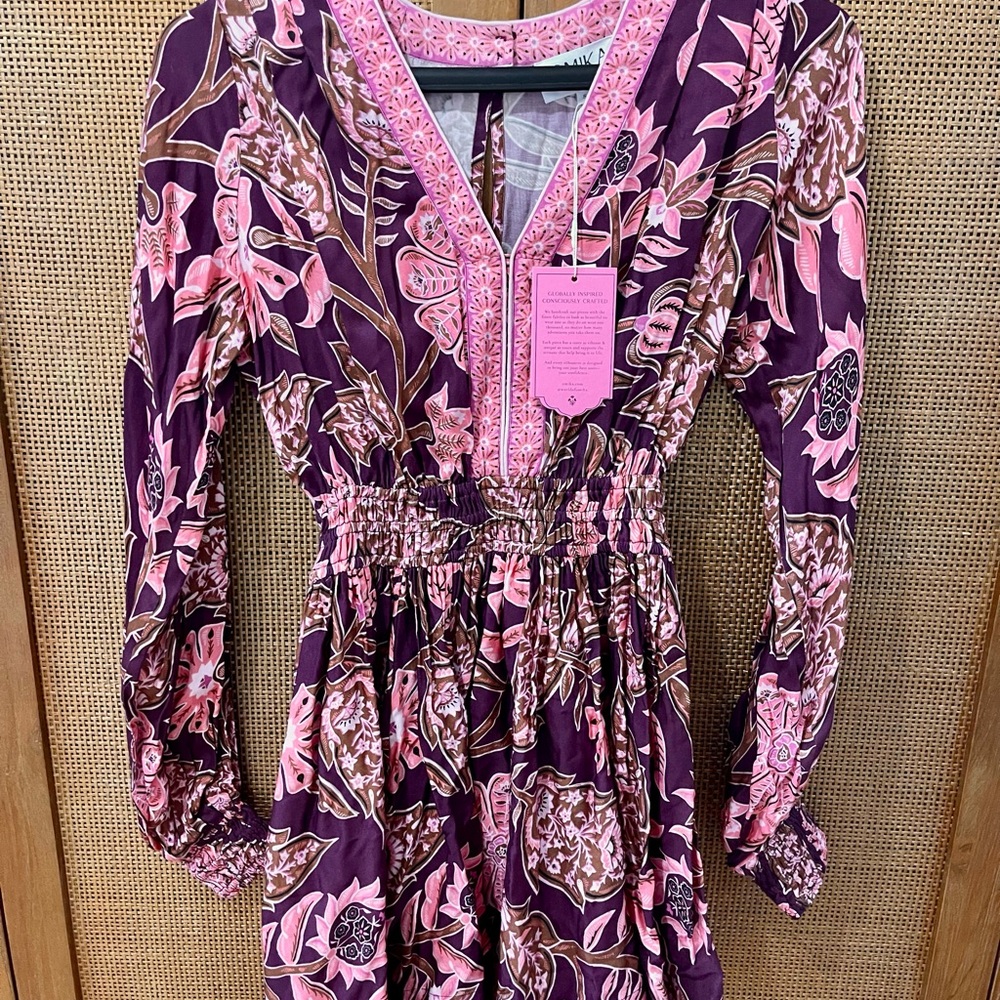 Omika Harper Block Print Mini Dress